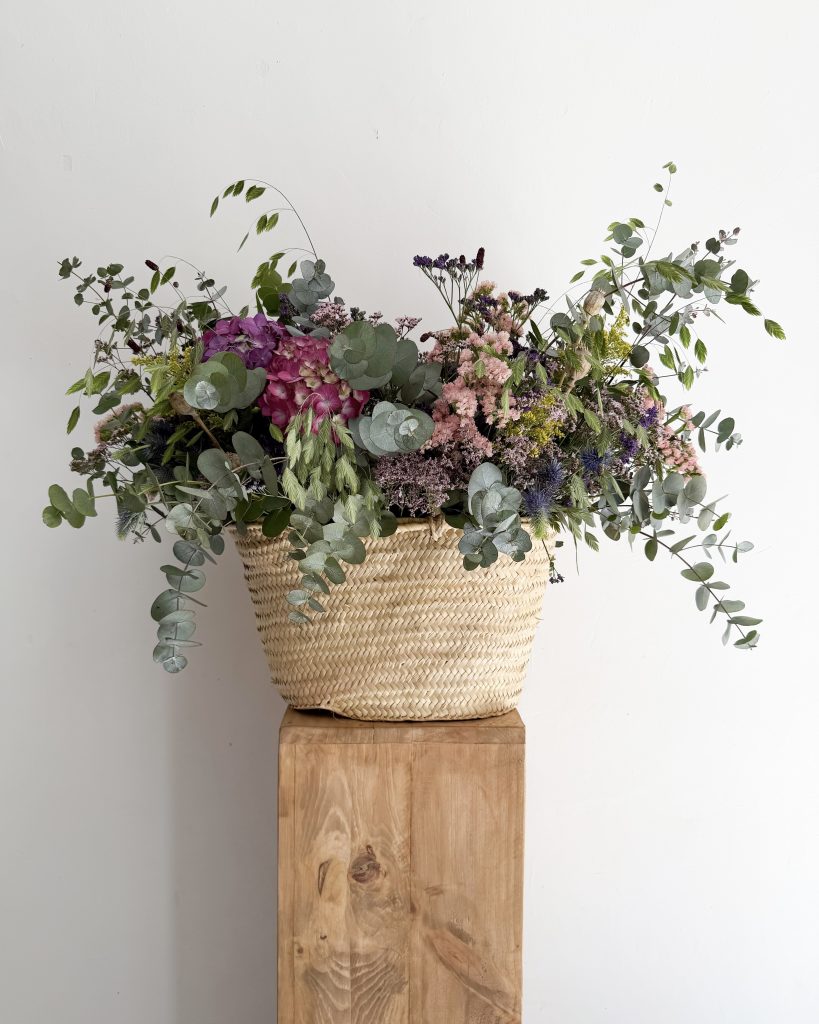 Capazo de flor para secar